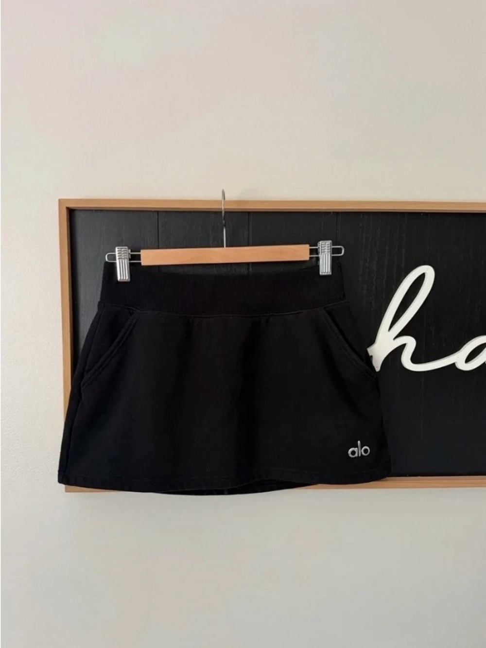 ALO Yoga Black A-Line Athletic Skort